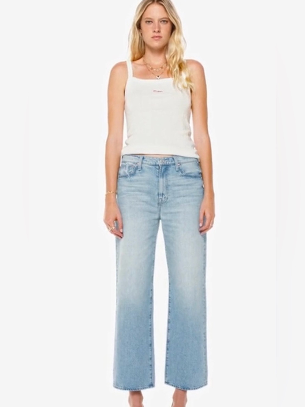 NWOT- MOTHER The Dodger Flood Jeans – This Is How I Roll – Size 25